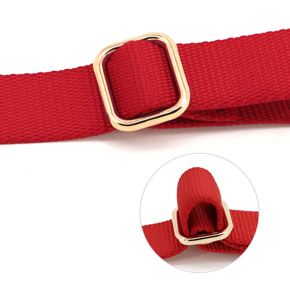 personalized no pull dog harness red adjustable pet walking training vest with gold buckle for medium and large dogs