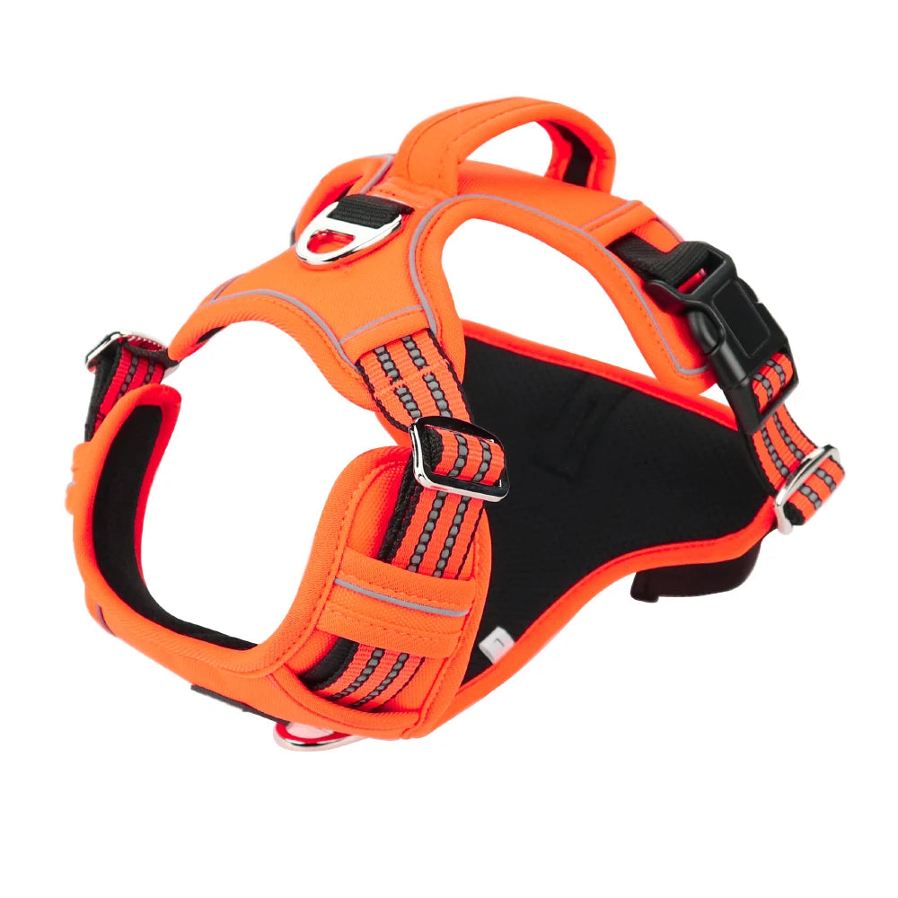 Reflective Pet Dog Harness 1000D Oxford Cloth Service Dog Vest with Vertical Handle Adjustable Dog Collars For Big Medium Dogs