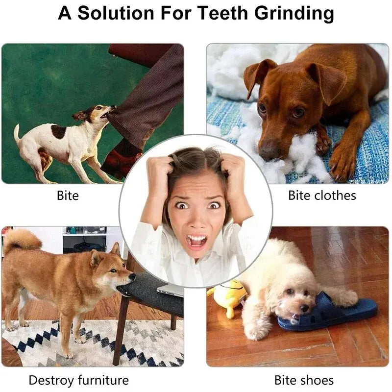 nontoxic dog chew toy ball helps reduce teeth grinding, bite clothes, destroy furniture, and bite shoes
