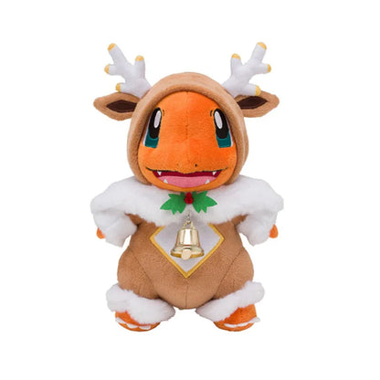 Pokemon plush toys Sawsbuck Charmander stuffed toy in Merry Christmas reindeer costume for kids gifts