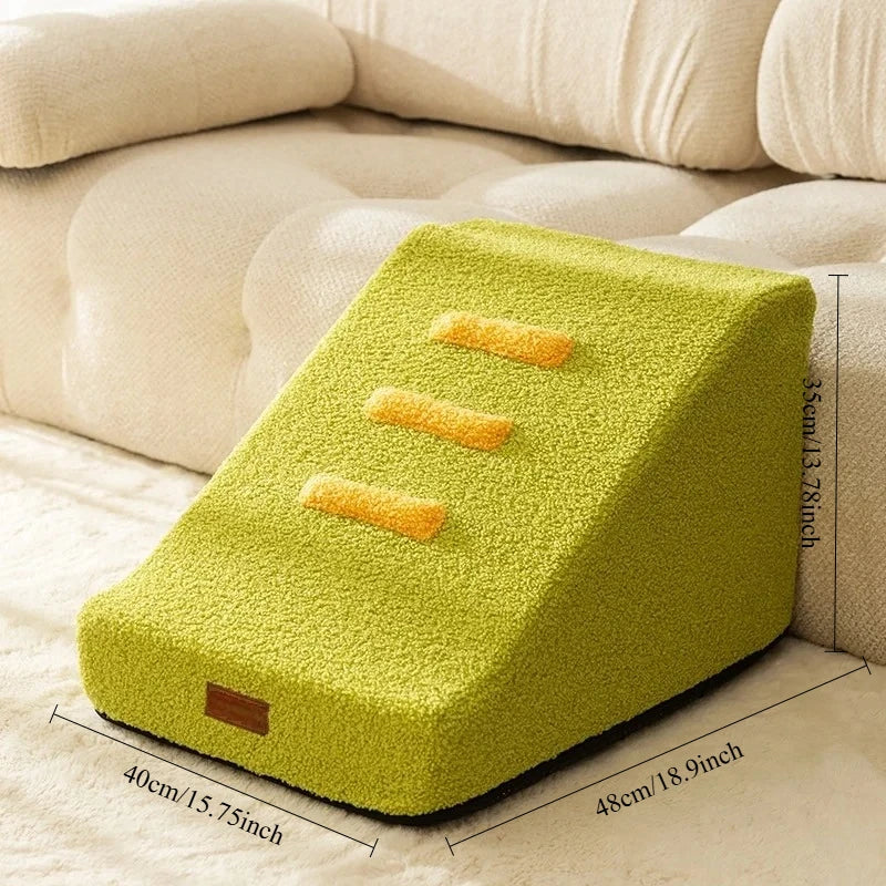 2/3  Steps Puppy Stairs Non-Slip Ladder Dogs Pets Secure Stairs Ramp for Dogs Protect Older Dogs  with Joint Pain Sofa Bed Ladde