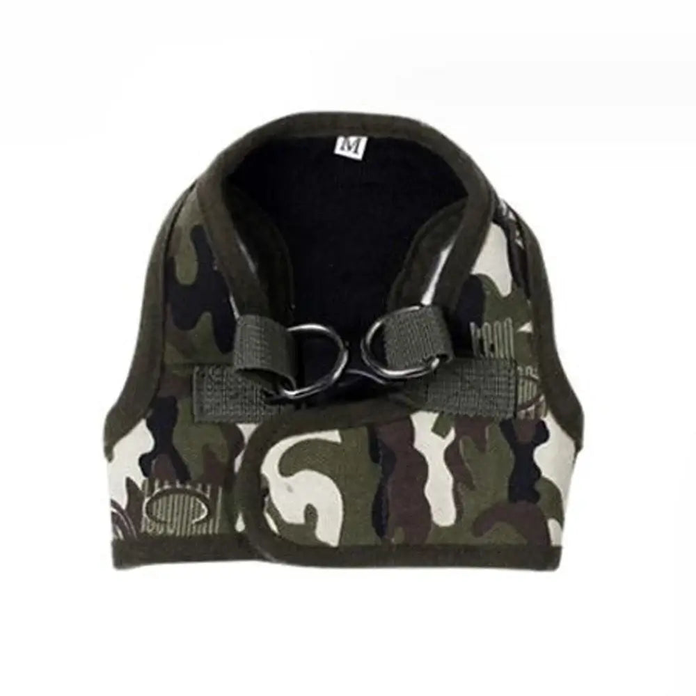 small dog harness leash set army camouflage padded chest vest for puppies and cats walking