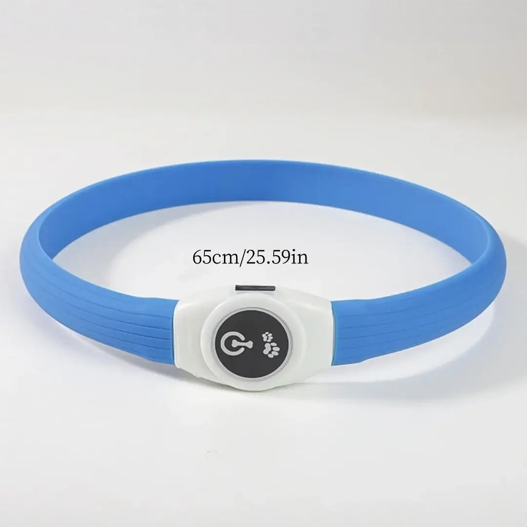 LED Illuminated Dog Collar, Waterproof PVC Material, With USB Interface, 3 Modes, Suitable for Large, Medium And Small Dogs.