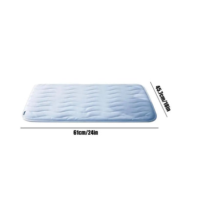 Washable Non Slip Dog Cooling Mat Comfortable Resting for Puppy Summer Indoor Outdoor Car Travel Crate Cage House Floor