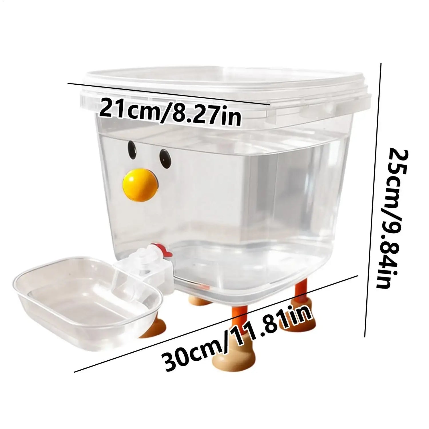 Cartoon automatic pet water dispenser for dogs and cats, 3/5L transparent bowl fountain for home use