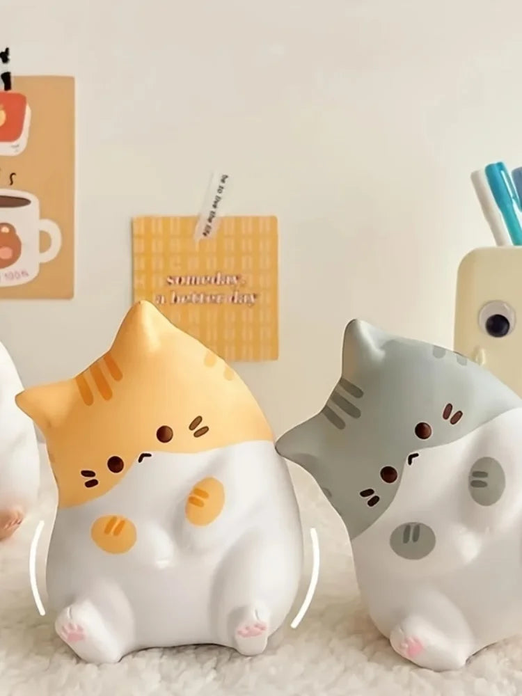 Cute cat squeeze toy for kids and adults, soft PU slow rebound fidget ball for Halloween and Christmas gifts