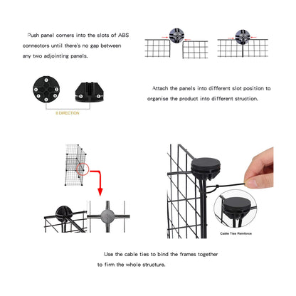 Installation guide for Puppy Fence for Home Indoor Use, Anti-Escape Corgi Dog Fence, Puppy Training Isolation Net.