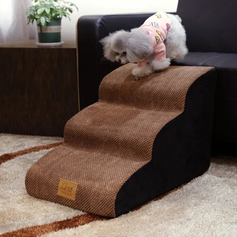 Dogs Stairs Bed Steps Protect Hip Bone Small Dog Anti-slip Ladder Dog Cat Disassembled Pet Products Supplies  Accessories