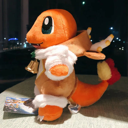 Pokemon plush toys Charizard Christmas plush doll in festive costume for kids gifts