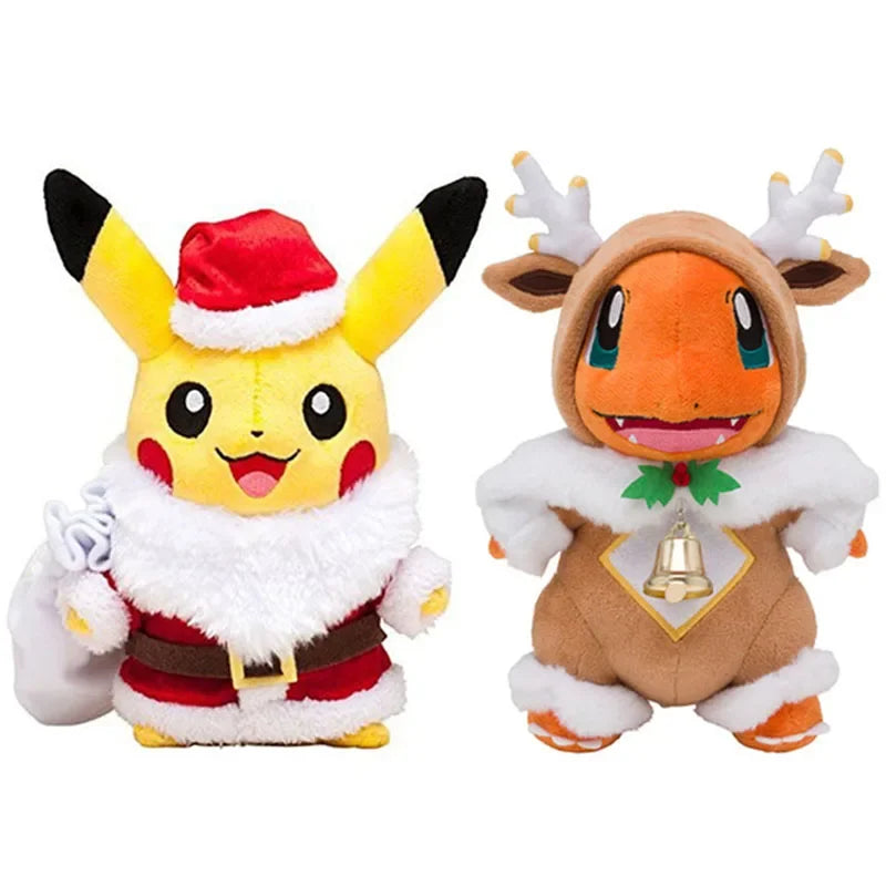 Pokemon plush toys Christmas Pikachu and Sawsbuck stuffed dolls for kids gifts