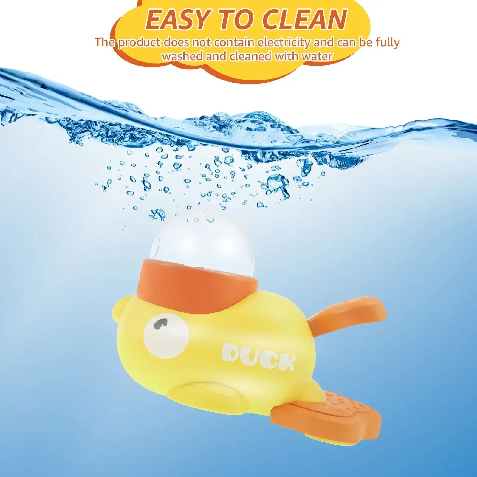 interactive slow feeder dog toy yellow duck easy to clean water washable pet food dispenser