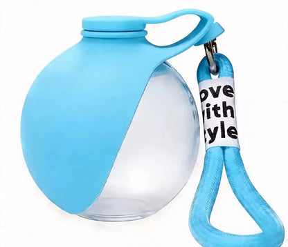 285ml Drinking Bottle Plastic Cat Dog Outdoor Portable Water Dispensers for Outdoor Use Hooks Balls Folding Dog Water Bottle