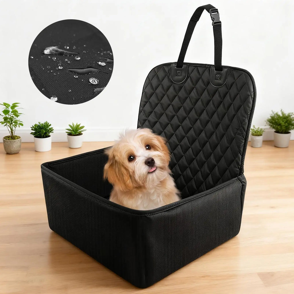 Dog Car Seat Storage Pockets Universal Pet Seat Cover for Small Medium Dogs Non-Slip Portable Travel Mat Seat Cover Safety Bag