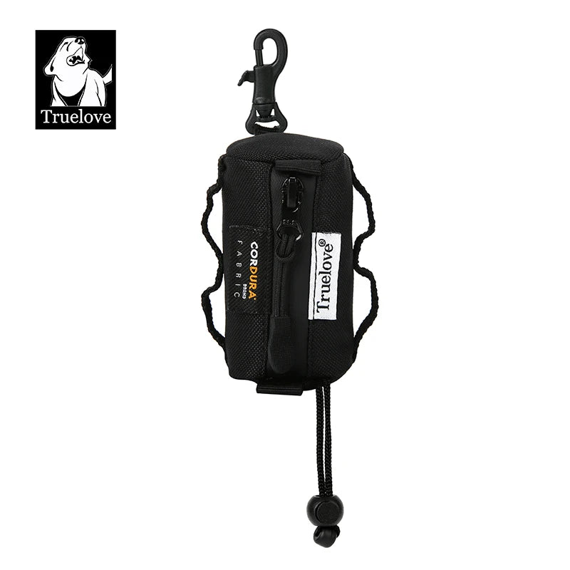 Truelove Pet Dog Adjustable Small Bag Dispenser Canine Poop Bag Holder with Carabiner Suitable for All Dog Leashes Walk TLB2012