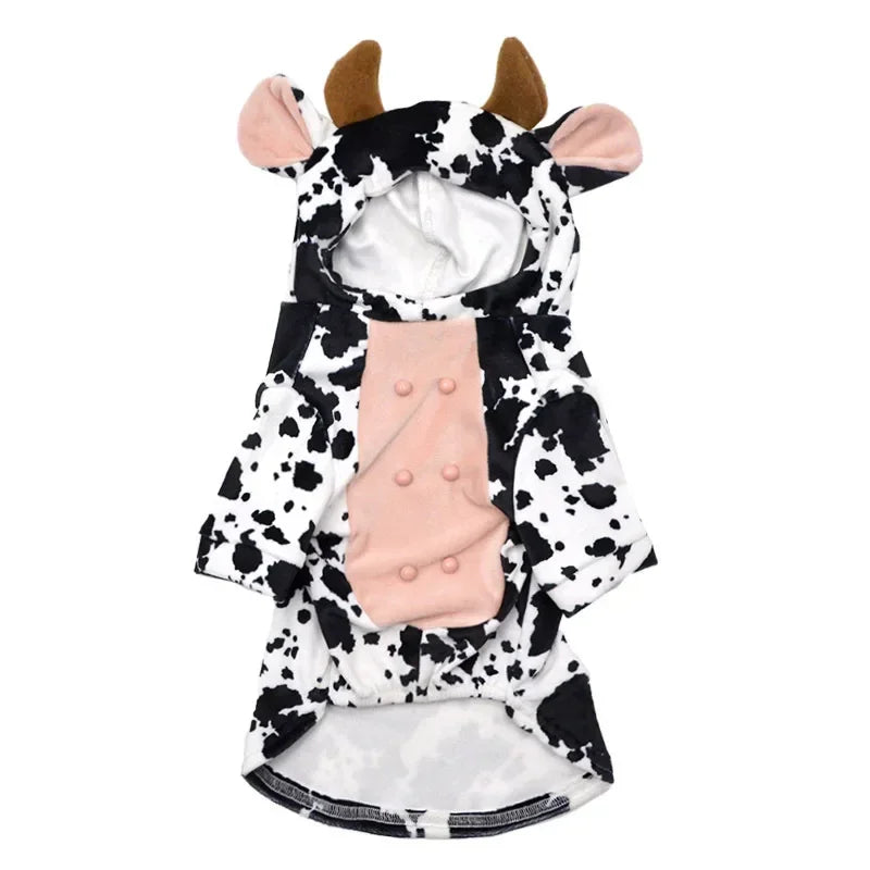 Dog Clothes for Small Medium Dogs Cow Pig Styling Outfit for French Bulldog Pet Puppy Clothing Funny Halloween Xams Dog Costume