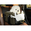 Dog car seat center console dog seat with double protection seat belt comfortable bow neck pillow suitable for dog cat puppy