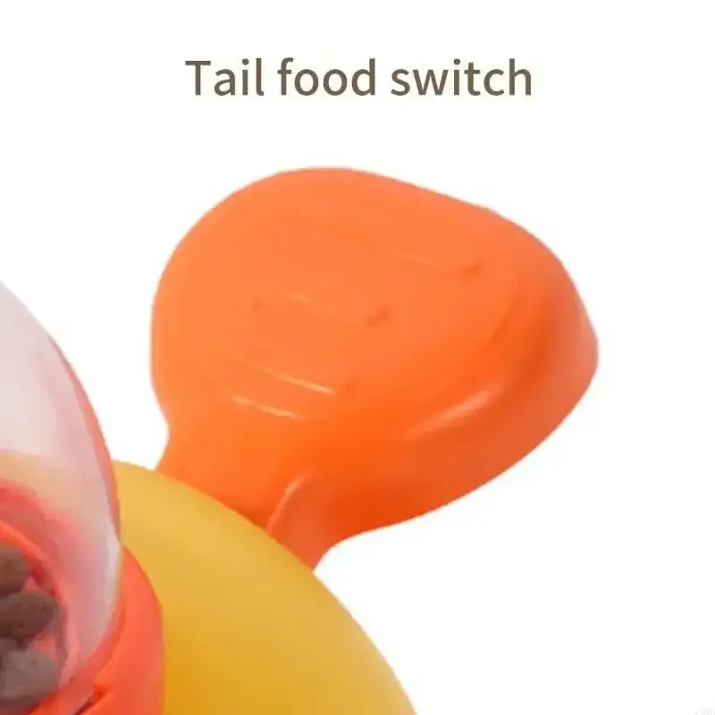automatic cat treat dispenser interactive plastic pet feeder with tail food switch for cats and small dogs