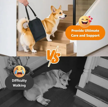 Dog Rear Leg Support Harness - Mobility Aid for Post-Surgical Pets, Assist with Walking and Standing for better mobility.