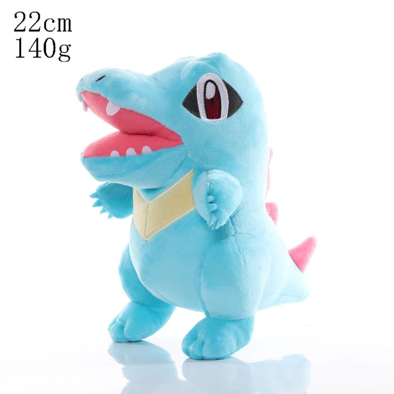 Pokemon plush doll Cyndaquil-style blue stuffed toy, 22cm anime collectible gift for kids and Pokemon fans