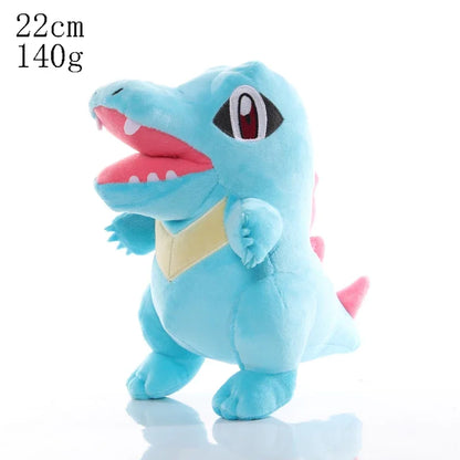 Pokemon plush doll Cyndaquil-style blue stuffed toy, 22cm anime collectible gift for kids and Pokemon fans