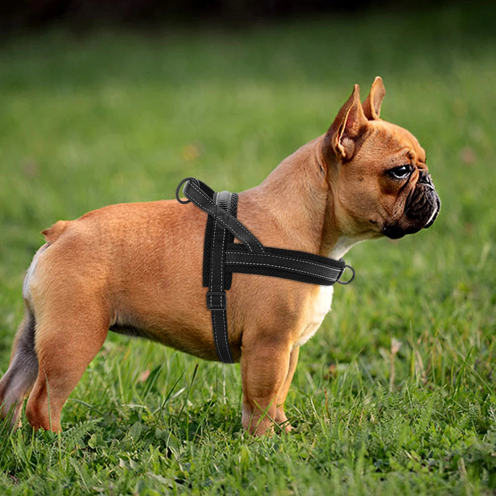 Reflective Nylon Dog Harness No Pull Dog Harnesses Vest Escape Proof Quick Fit Pet Strap Harness for Small Medium Large Dogs