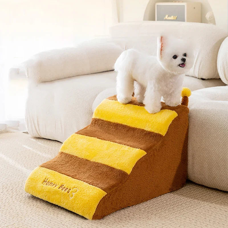 Dog House Dog Stairs Pet 2/3 Steps Stairs for Small Dog Cat Pet Ramp Ladder Anti-slip Removable Dogs Bed Stairs Pet Supplies