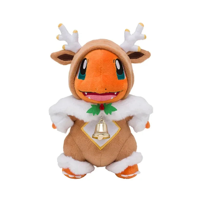 Pokemon plush toys Charmander in Sawsbuck Christmas poncho dragon color stuffed doll kids gift