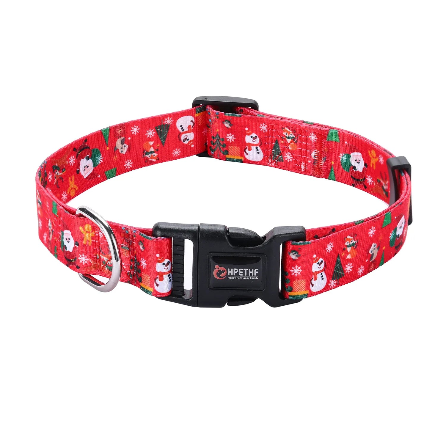 Printed Christmas Dog Collar Pet Collars Adjustable Dog Collars Strong and Durable for Medium Large Dog Collars Pet Accessories