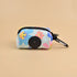dog poop bag dispenser, Sun Flower floral L size portable dog leash strap holder with carabiner, no bags included