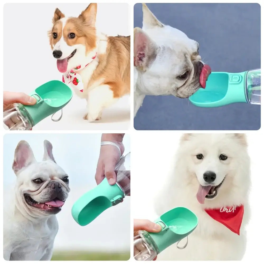 leakproof dog water bottle for dogs and cats, portable outdoor travel drinking feeder for puppies and small breeds