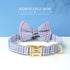 Custom Dog Collar Nylon Puppy Dog Collars With Cute Bowknot Engraved Pet Necklace Dog Collars For Small Medium Dogs Chihuahua.