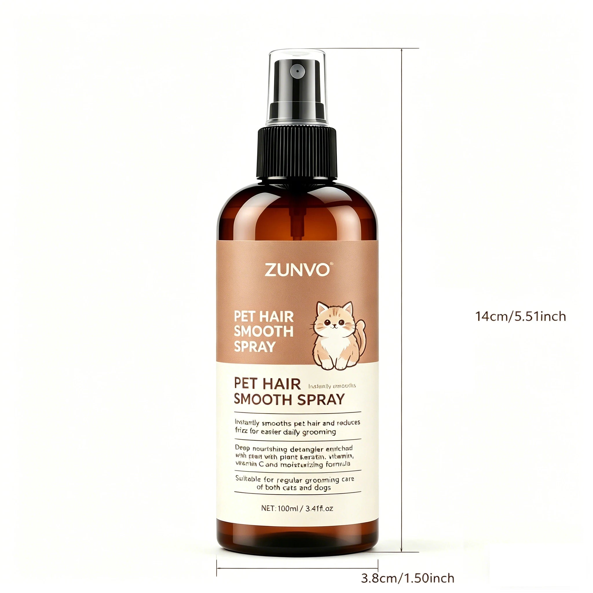 waterless dry shampoo for dogs and s pet hair smooth spray bottle for convenient no-rinse grooming