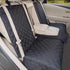 Dog Car Seat Cover Pet Travel Carrier Mattress Waterproof Dog Car Seat Protector With Middle Seat Armrest For Dogs in car.