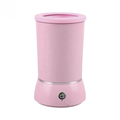 Pink automatic pet paw cleaner USB-powered low-noise electric dog and cat foot washer cup for quick cleaning