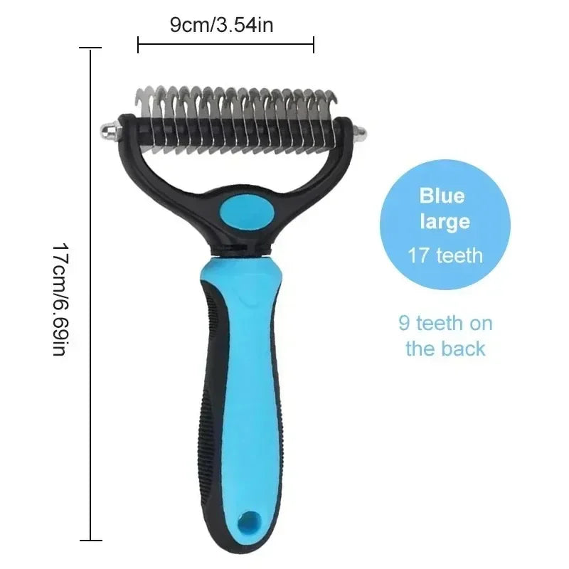 Pet Deshedding Brush Cat Comb Self Cleaning Hair Remover Grooming Tool for Dog and Cats De-Matting Comb Cleaning Pets Supplies