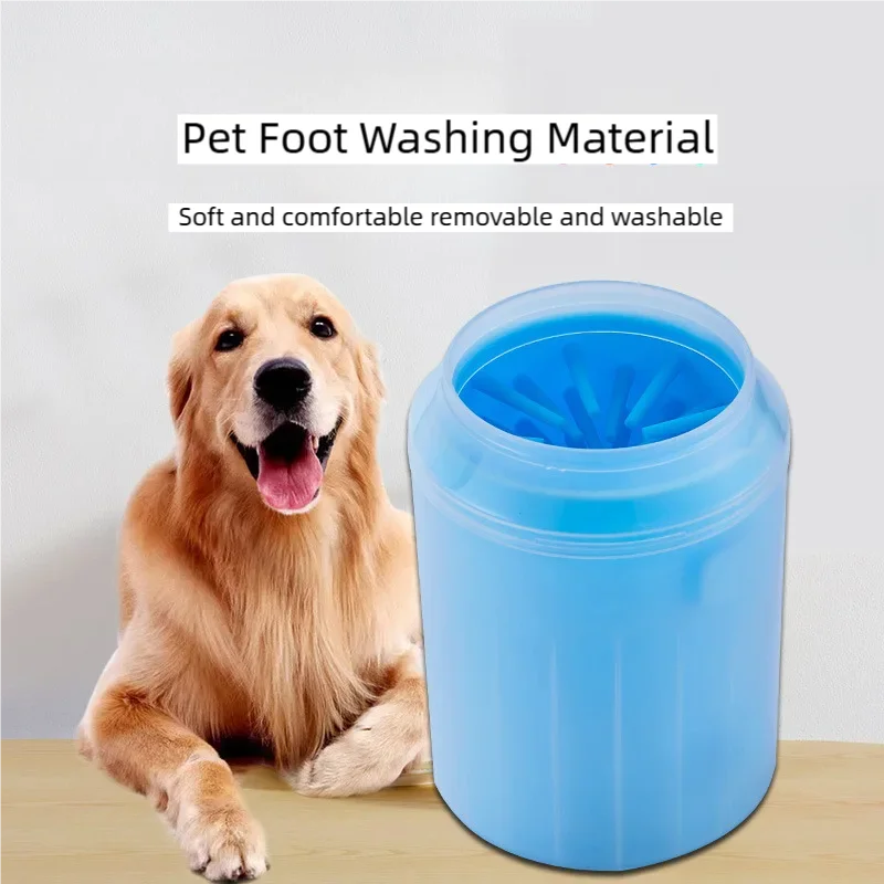 pet paw cleaner brush for dogs, soft silicone foot washing cup, portable washable pet paw cleaner brush