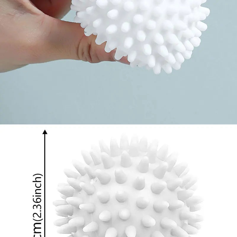 Laundry anti-winding balls reusable white spiky laundry ball for washing, drying, and softening clothes