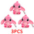 stitch stuffed plush doll pink 3pcs kawaii cartoon anime plush toys for kids birthday Christmas Halloween gift