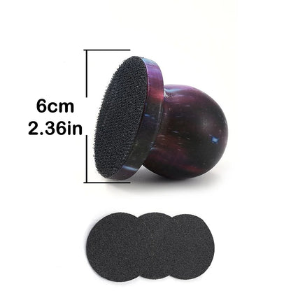 portable pet nail grinder, starry purple stamp design, 6cm handheld ABS pet claw file for safe trimming