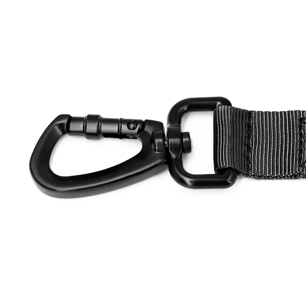 adjustable military dog leash with quick release clip and durable nylon strap for medium and small dogs