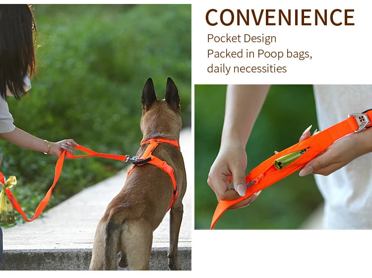 SMALL COMBINATION Large Dog Collar Harness and Leash Sets No Pull Reflective Medium Dog Chest Vest Pet German Shepherd Training