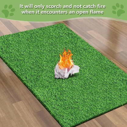 Dogs Grass for Potty Training Artificial Grass for Dogs Puppy Fake Grass Pads Large Dogs Supplies Pets Litter Rugs for Puppy - Fire safety demonstration
