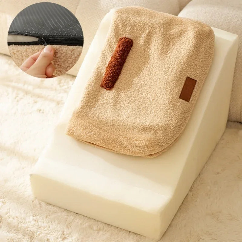 2/3  Steps Puppy Stairs Non-Slip Ladder Dogs Pets Secure Stairs Ramp for Dogs Protect Older Dogs  with Joint Pain Sofa Bed Ladde