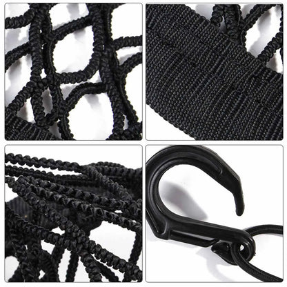 Pet Dog Rear Seat Car Fence Dog Isolation Protection Net Elastic Double Layer Storage Separation Net Pet Safety Rail Pet Suppliy close-up