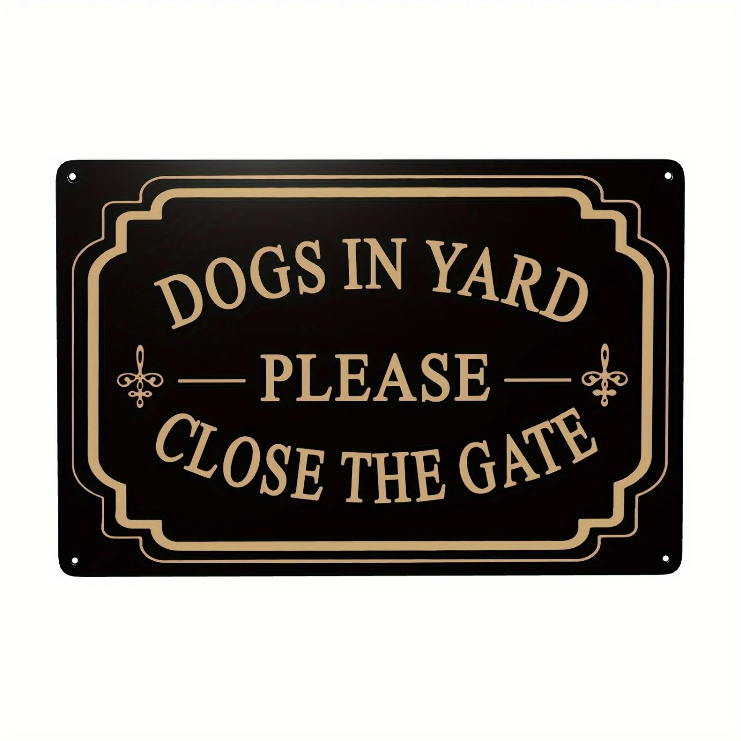Aluminum Beware of Dog Sign for Outdoor Fence, Gate, Farm, and Home or bar decoration signs made of tin material