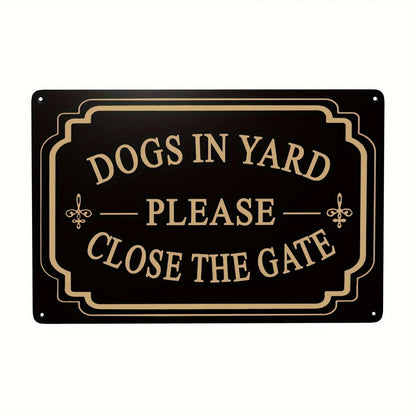 Aluminum Beware of Dog Sign for Outdoor Fence, Gate, Farm, and Home or bar decoration signs made of tin material