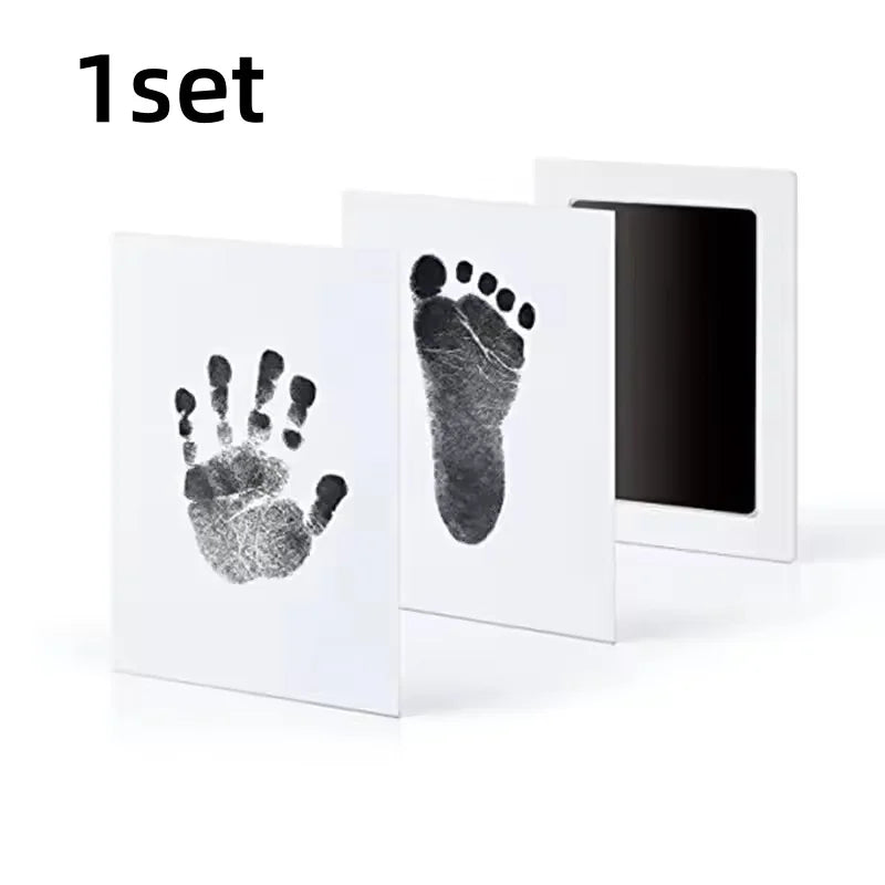 pet handprint and footprint kit black plastic 1 set for clear dog cat paw keepsake