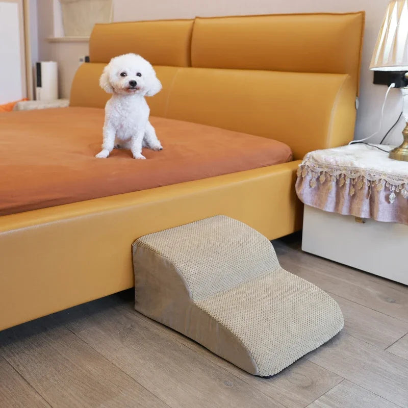 Dogs Stairs Pet 2/3 Steps Stairs for Small Dog Old Dog Ramp Ladder Anti-slip High Bed Removable Dogs Climbing Stair Ramp Stair