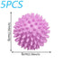 5PCS purple laundry anti-winding balls, reusable spiky dryer balls for washing, 6cm size to soften clothes and reduce drying time