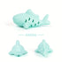 interactive chew toy for small pets green silicone shark bite-resistant food-hiding teeth grinding toy